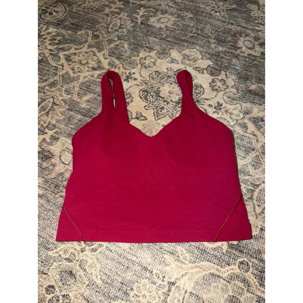 Lululemon Align Cropped Tank Top Plum Berry